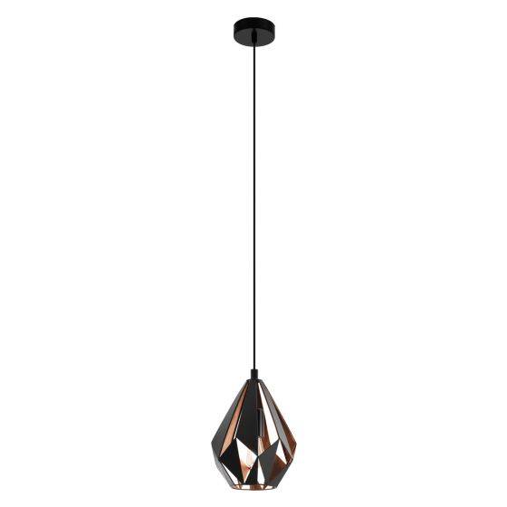 Eglo copper pendant light deals